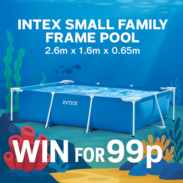 WIN an Intex Small Family Frame Pool for 99p! - FAMILY FUN IN THE SUN!