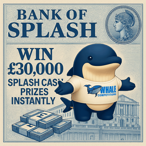 💷 Bank of Splash Instant Win – Where Splash’s £30,000 Splash Cash Fortune Becomes Yours! 💷 £200 Splash Cash End Draw