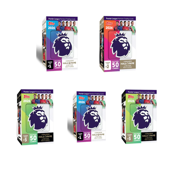FREE - 5 x Topps Premier League 2025/26 Debut Edition Super Tin's - 5 x winners - 1 x Super Tin per winner