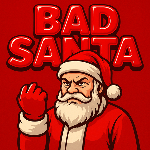 BAD SANTA’S BACK… AND HIS SACK’S FULL OF £15,000 INSTANT CASH RAFFLE PRIZES